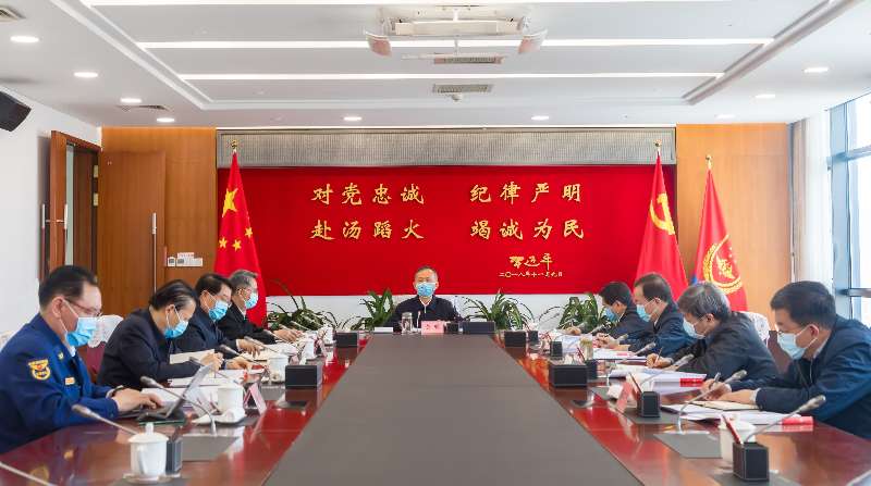 日嫩穴黄明在应急管理部党委会上强调 着力加强党委班子自...